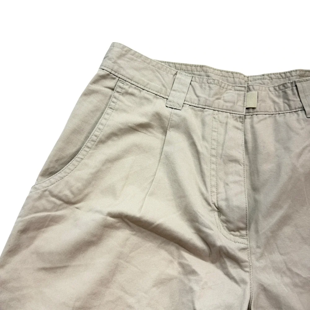 Woolrich Womens Shorts 4 Petite Kenna Stone Beige 100% Cotton Solid Chino Hiking